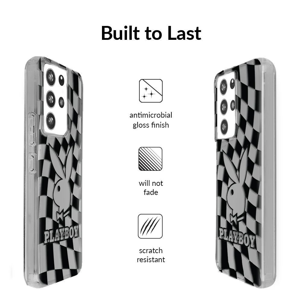 Playboy Checkmate Clear Samsung Case - Image 54