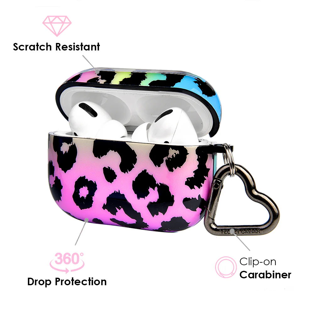 Rainbow Leopard AirPods Case - Image 8