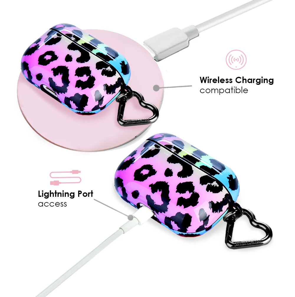 Rainbow Leopard AirPods Case - Image 9