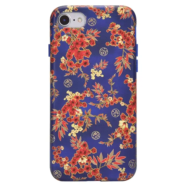 Cherry Blossom Floral Chrome iPhone Case - Image 9