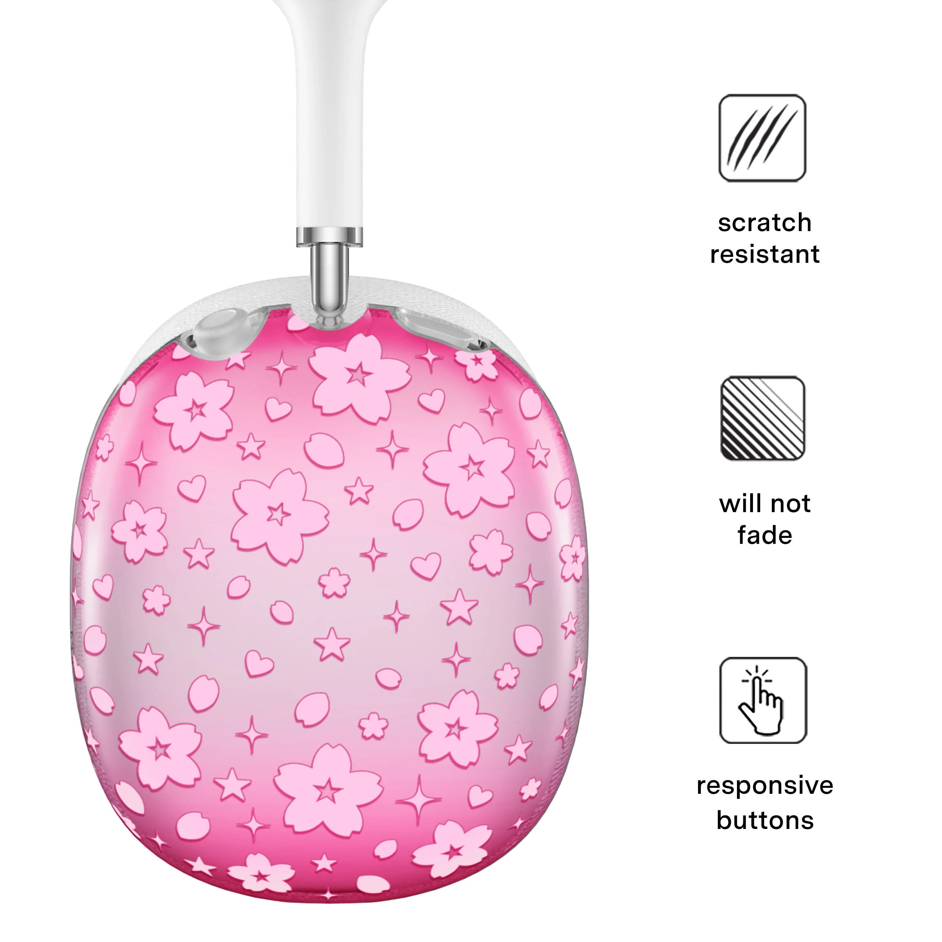 Pink Cherry Blossom AirPod Max Case - Image 3