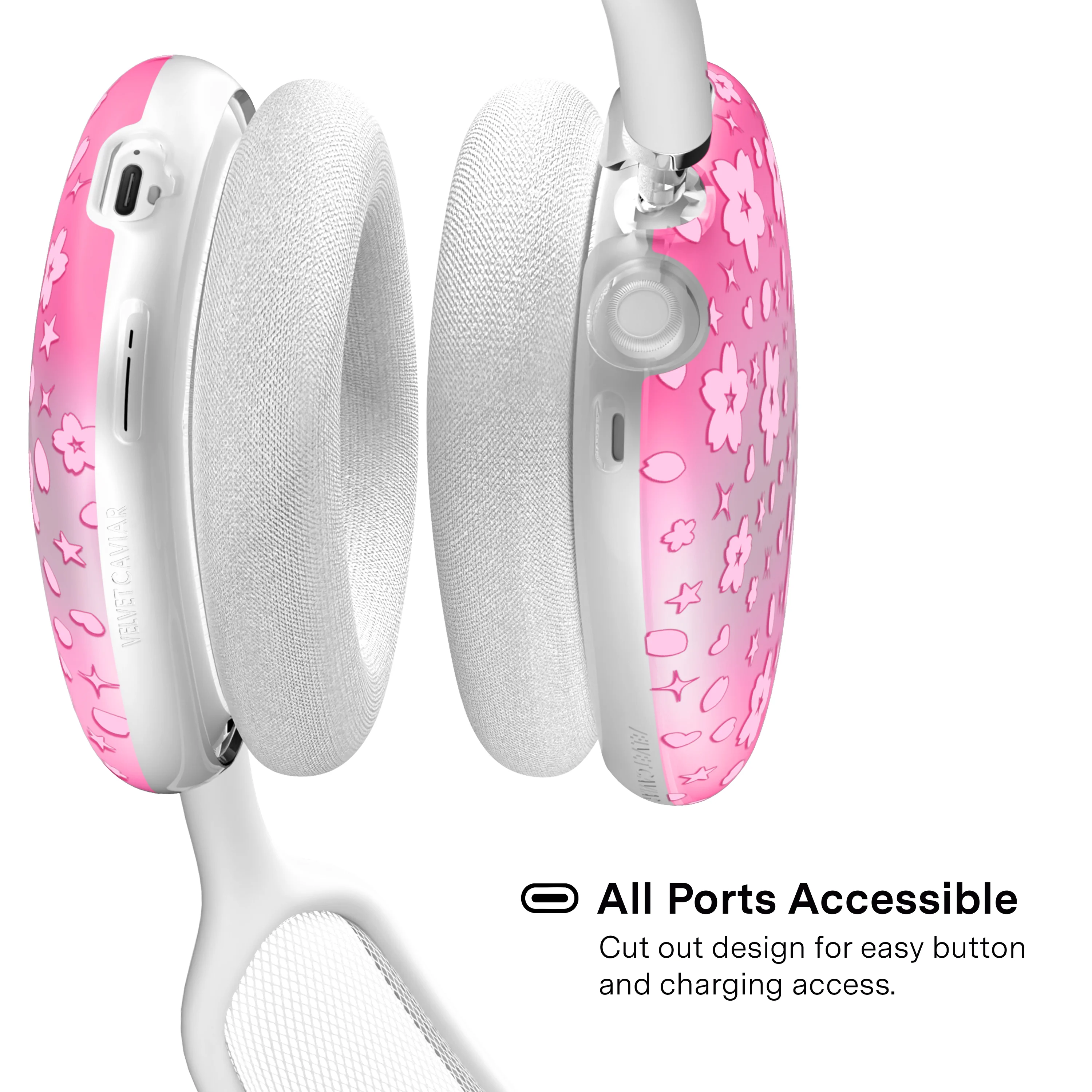 Pink Cherry Blossom AirPod Max Case - Image 4