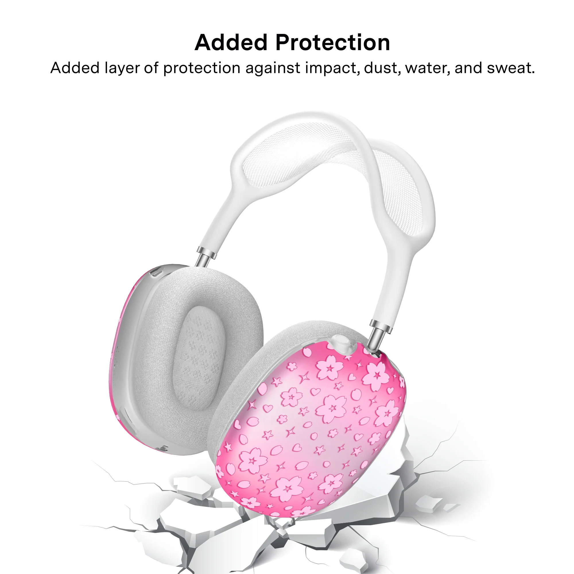Pink Cherry Blossom AirPod Max Case - Image 5