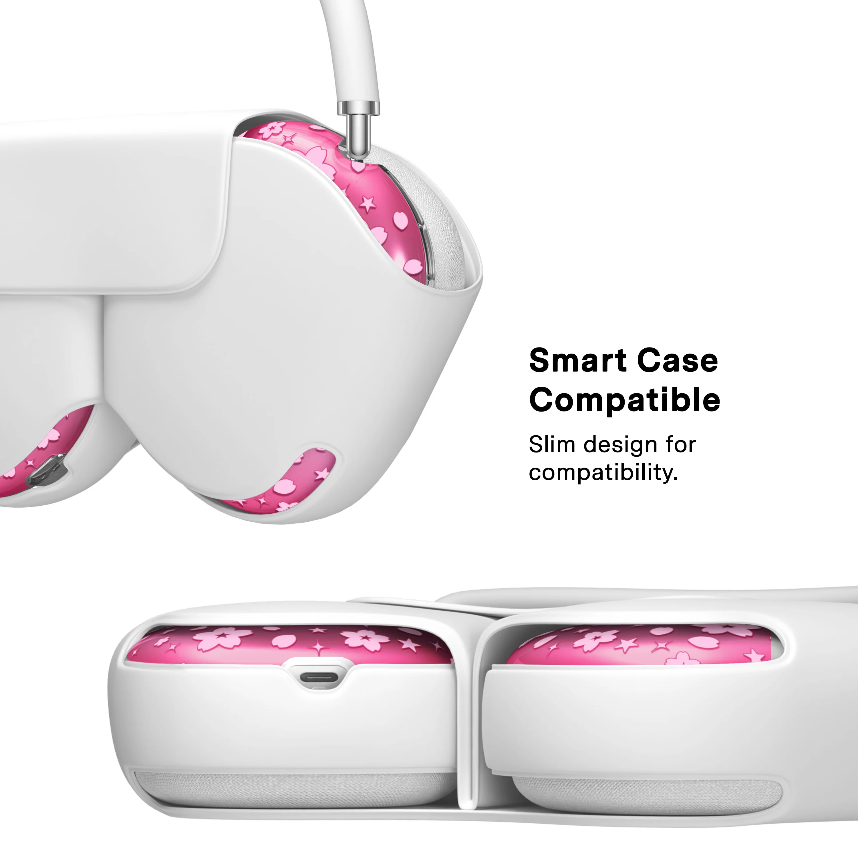 Pink Cherry Blossom AirPod Max Case - Image 6
