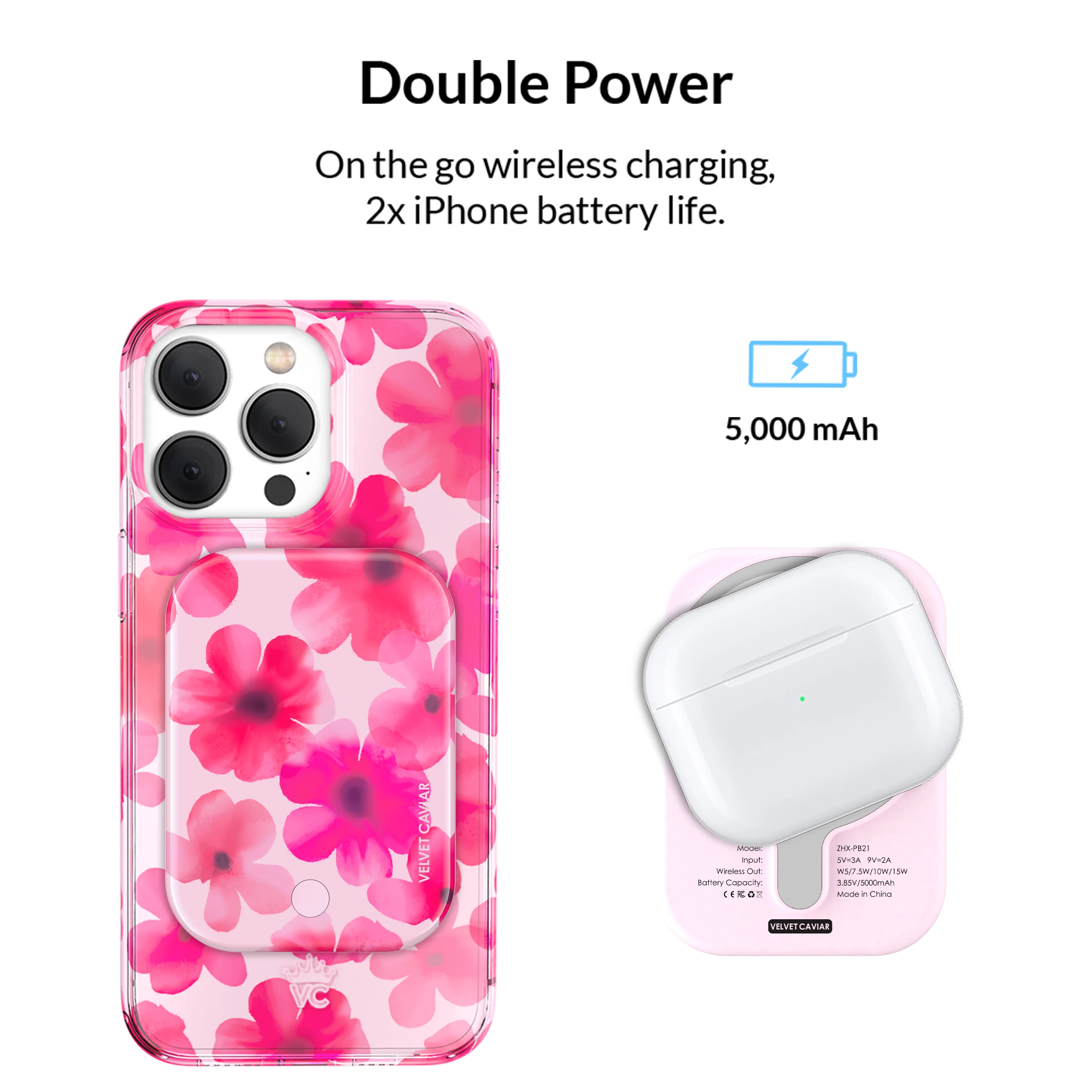 Cherry Blossom MagSafe Battery Power Pack - Image 3