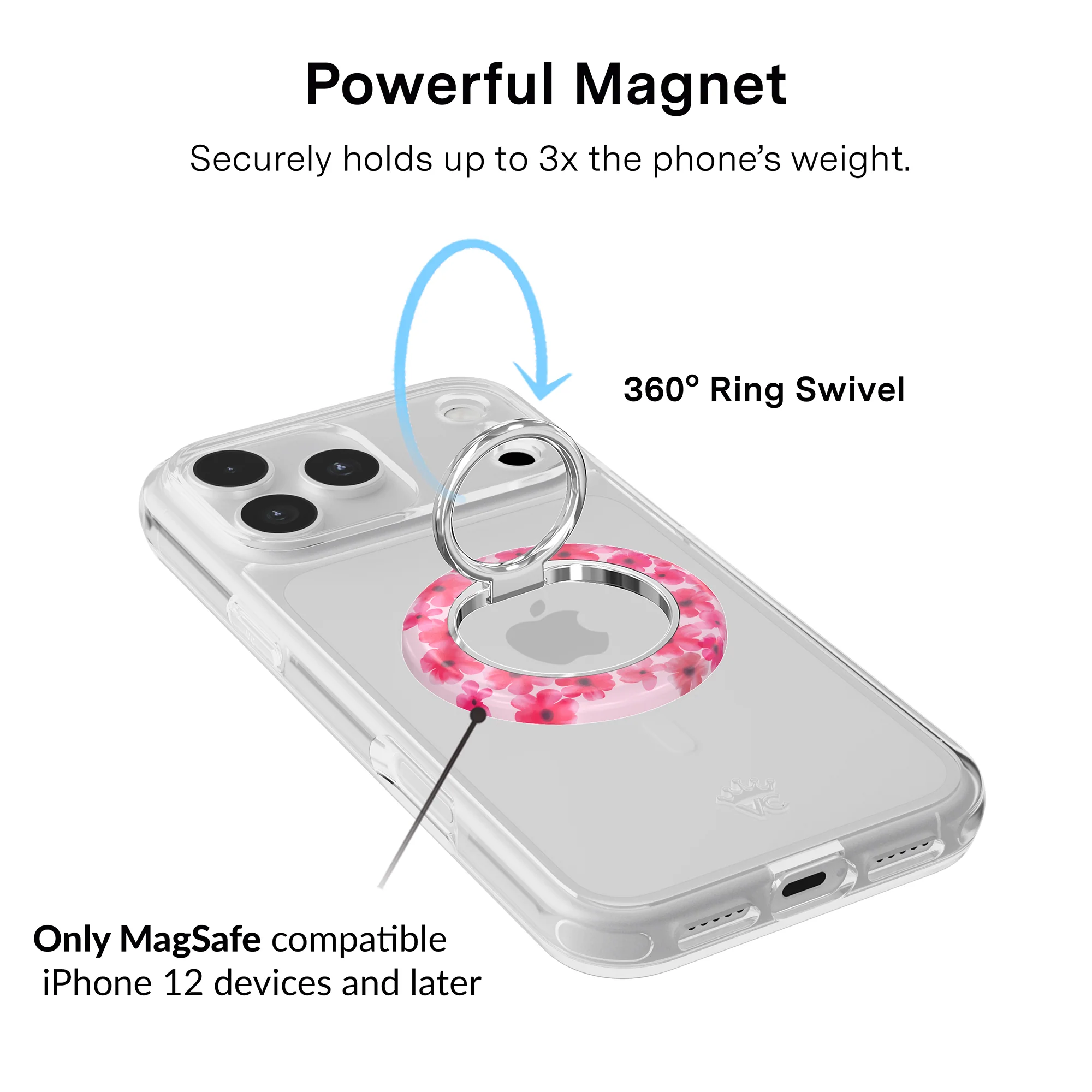 Cherry Blossom MagSafe Grip Ring - Image 2