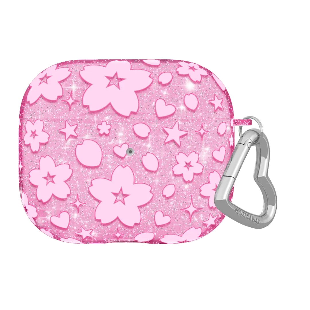 Cherry Blossom Glitter AirPod Case - Image 11