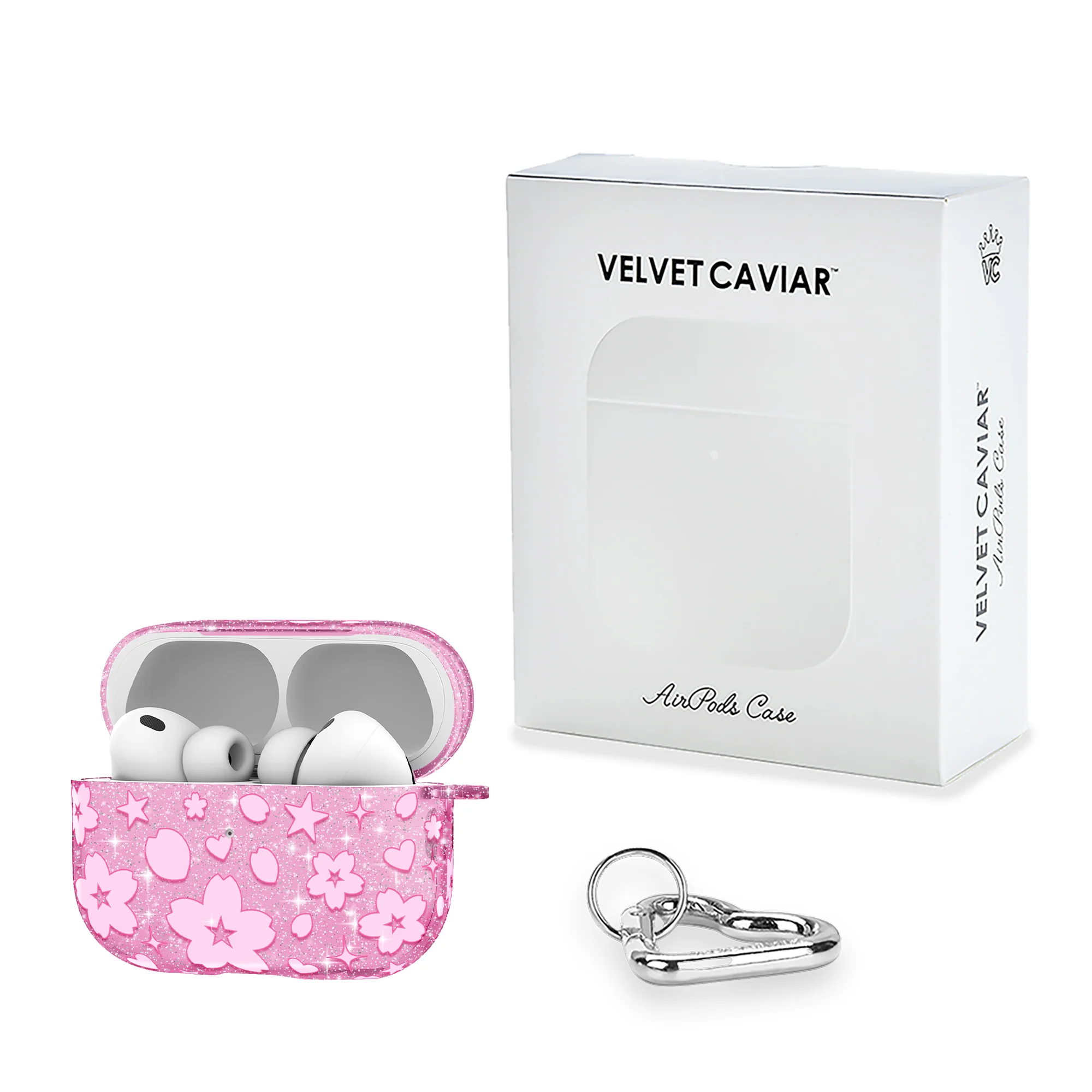 Cherry Blossom Glitter AirPod Case - Image 25