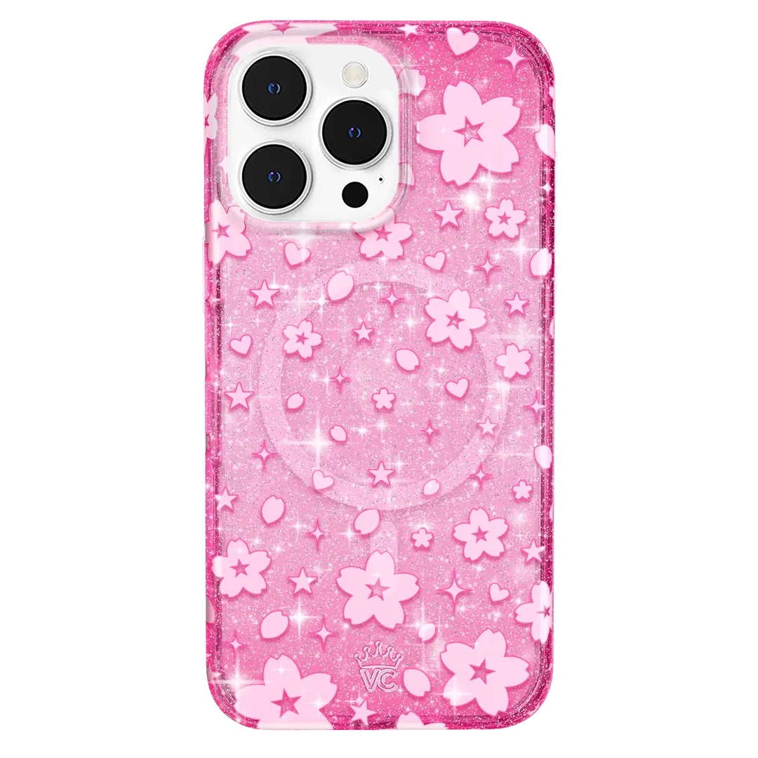 Cherry Blossom Glitter iPhone Case - Image 46