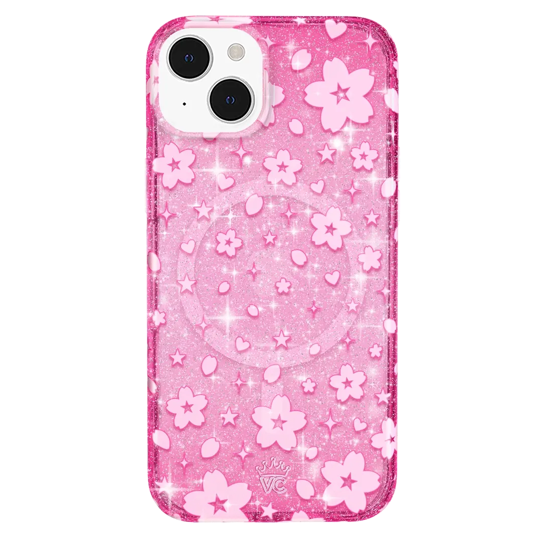 Cherry Blossom Glitter iPhone Case - Image 71