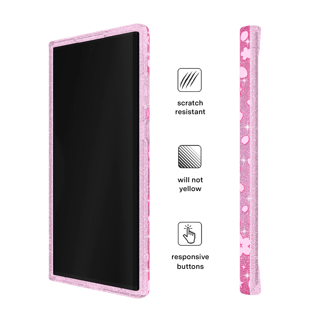 Cherry Blossom Glitter Samsung Case - Image 55