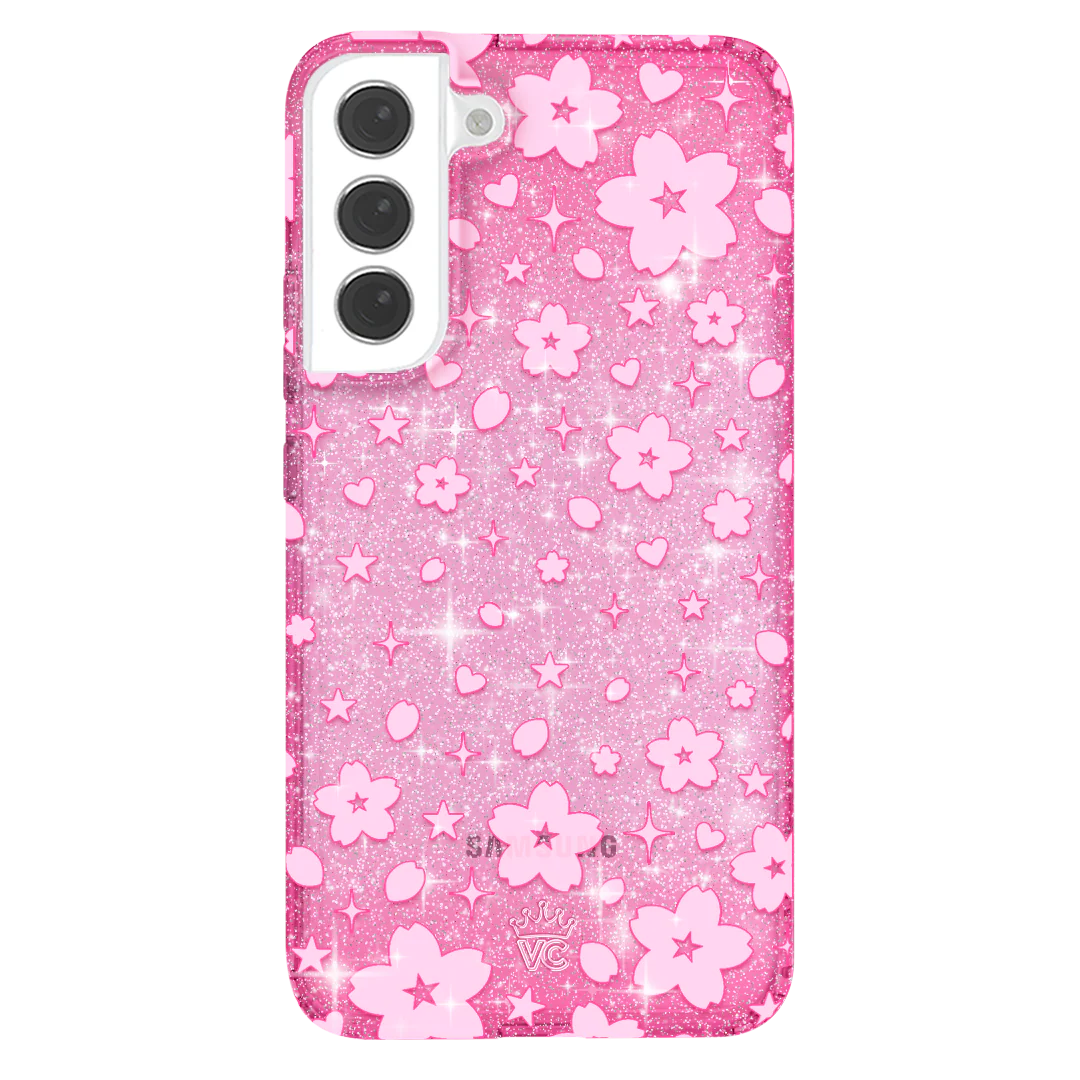 Cherry Blossom Glitter Samsung Case - Image 64