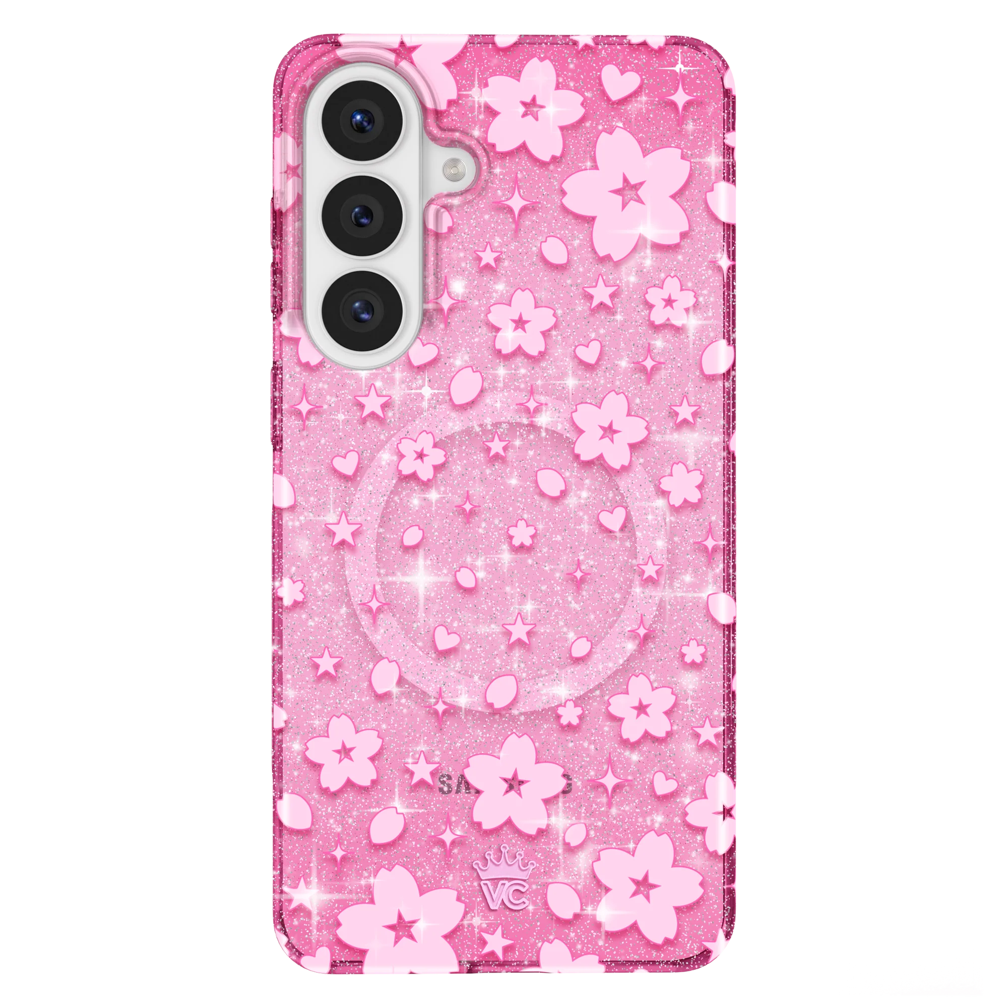 Cherry Blossom Glitter Samsung Case - Image 85