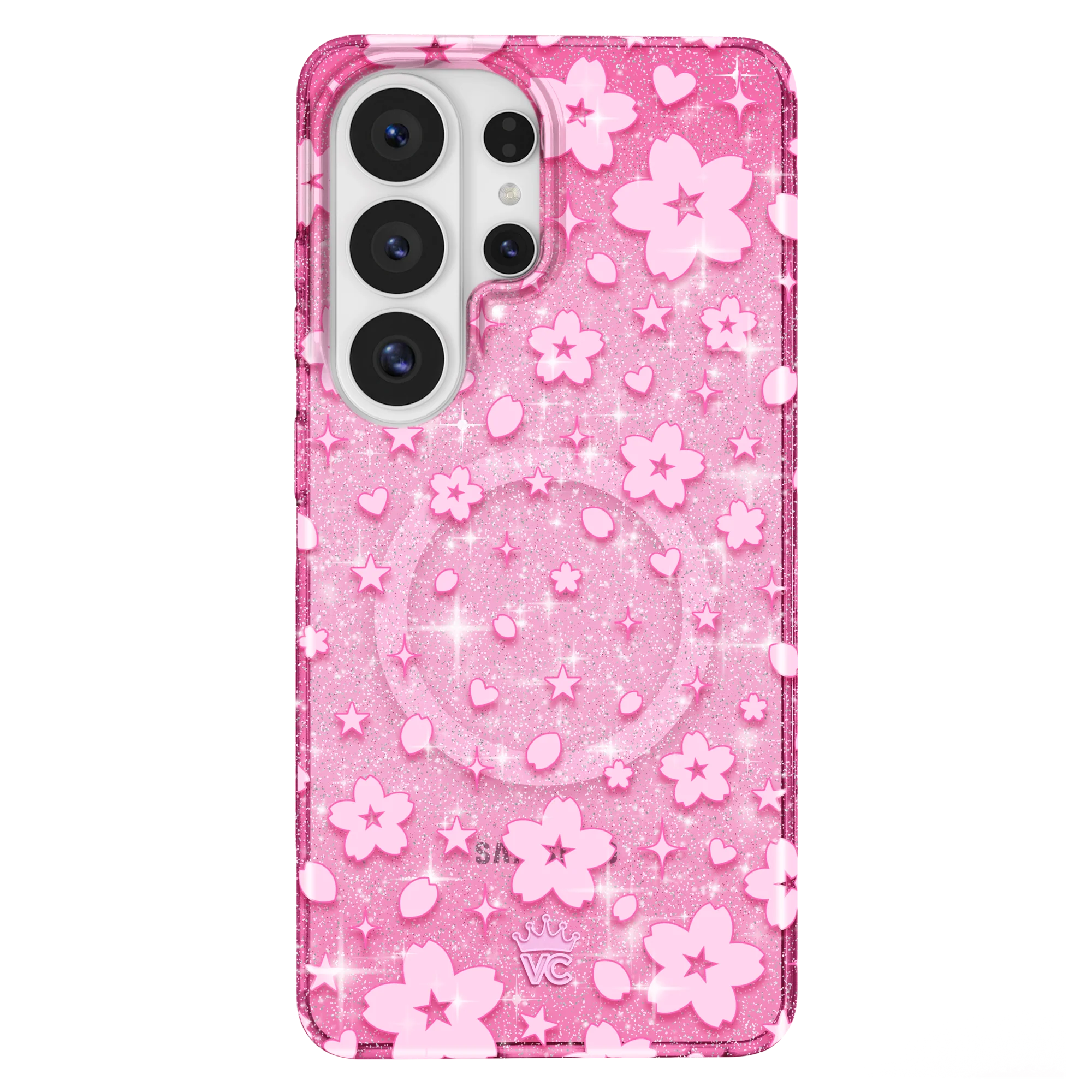 Cherry Blossom Glitter Samsung Case - Image 91