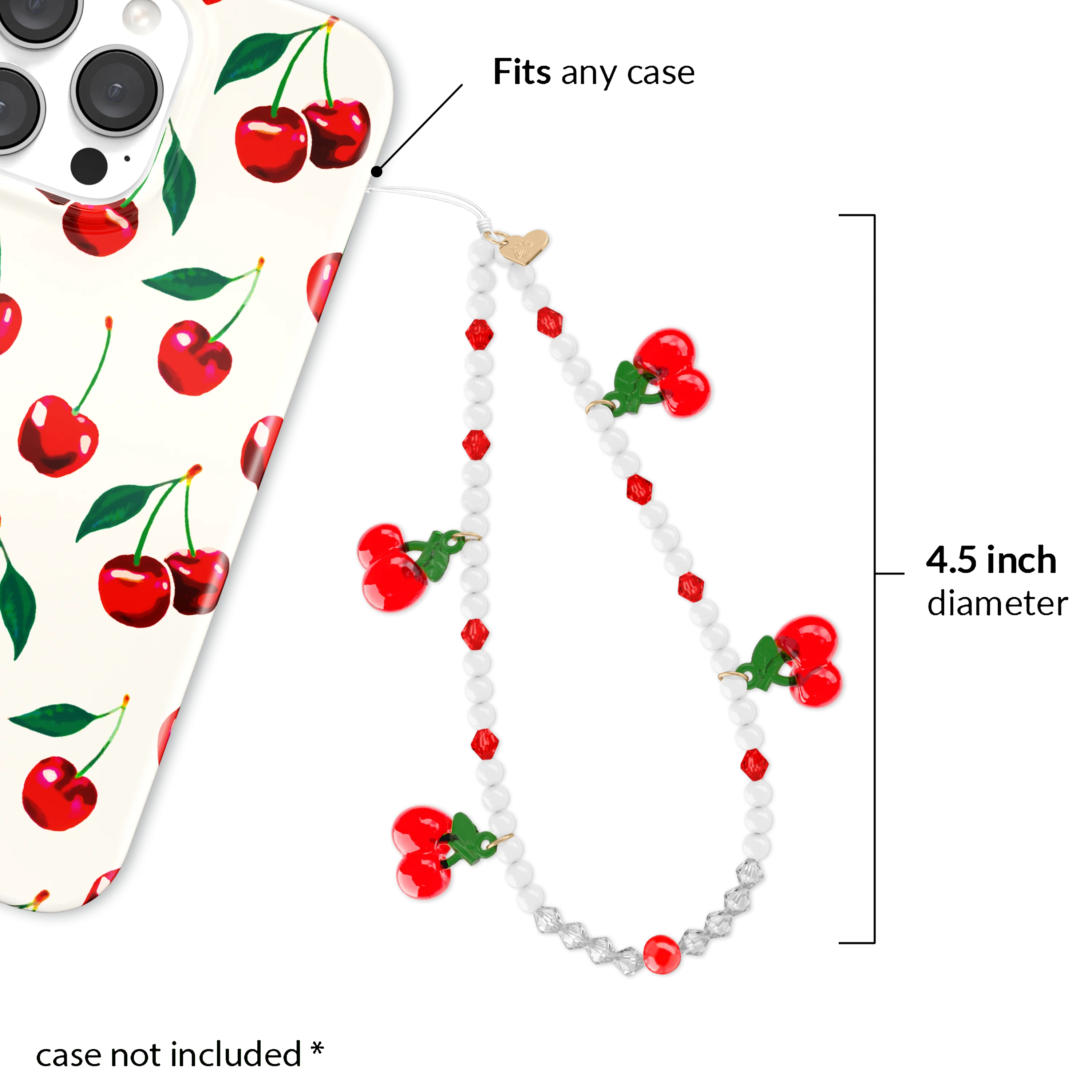 Mon Cheri Cherry Phone Charm - Image 3