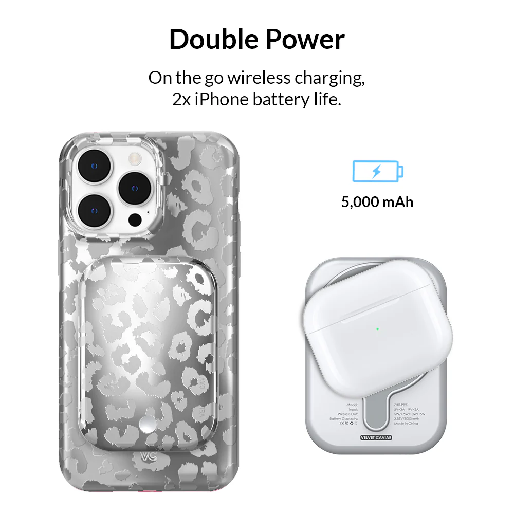 Chrome Leopard MagSafe Battery Power Pack - Image 3