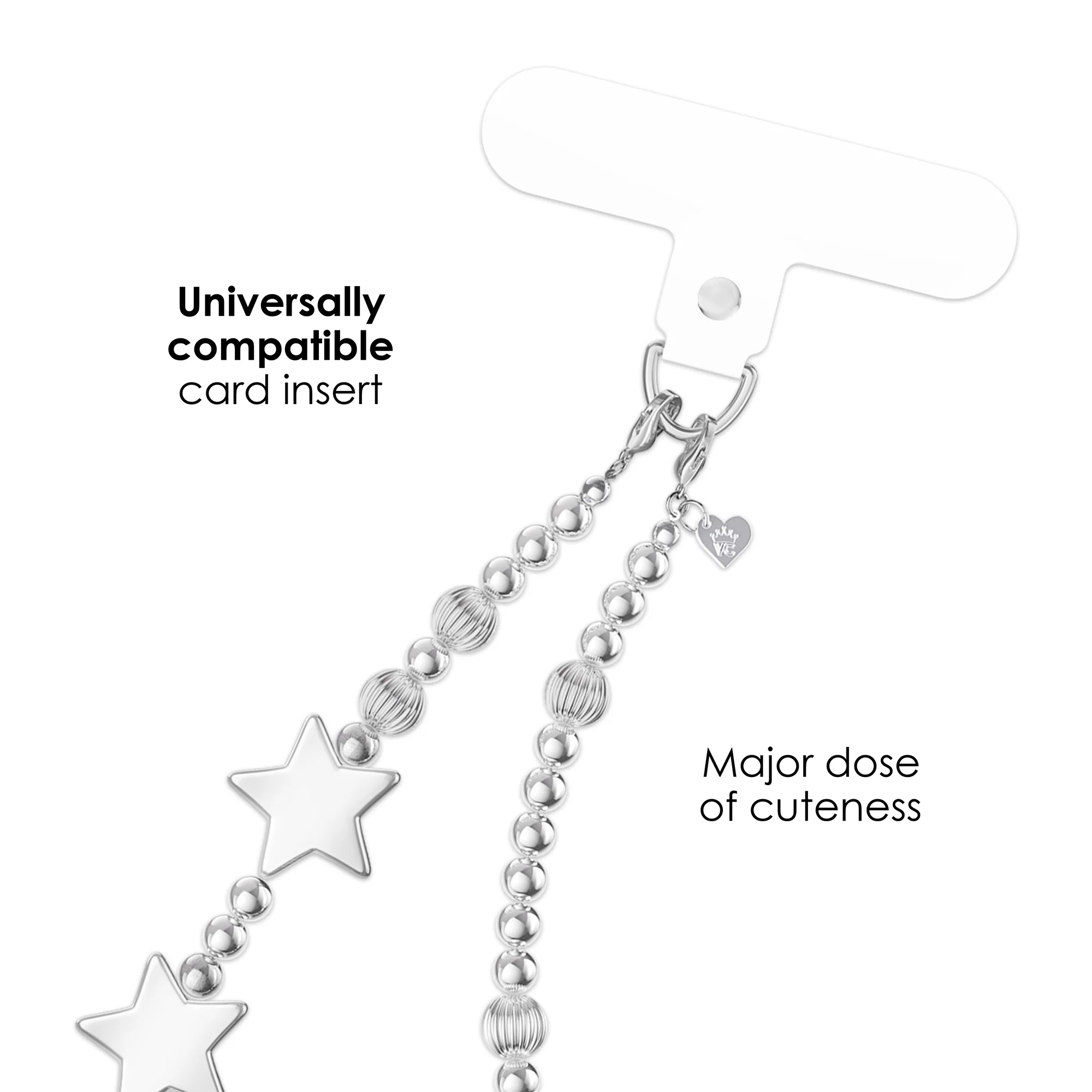 Chrome Stars Phone Charm - Image 3