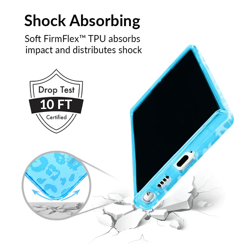 Aqua Blue Leopard Samsung Case - Image 15