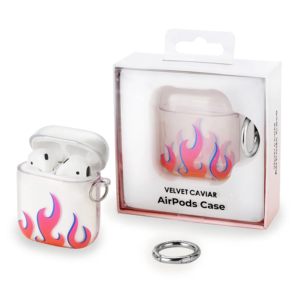 Clear Flames Airpods Case - Image 5