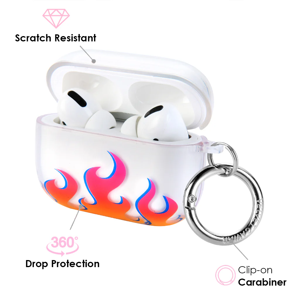 Clear Flames Airpods Case - Image 7