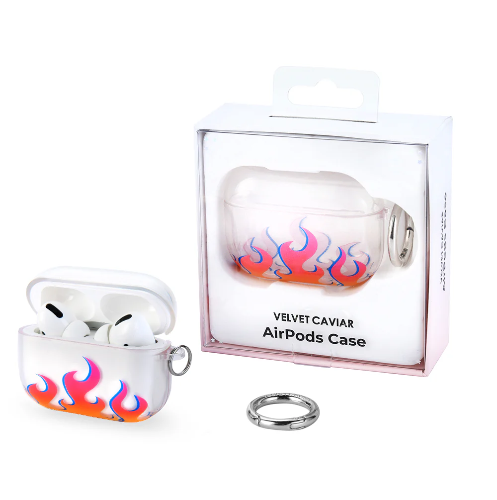 Clear Flames Airpods Case - Image 9