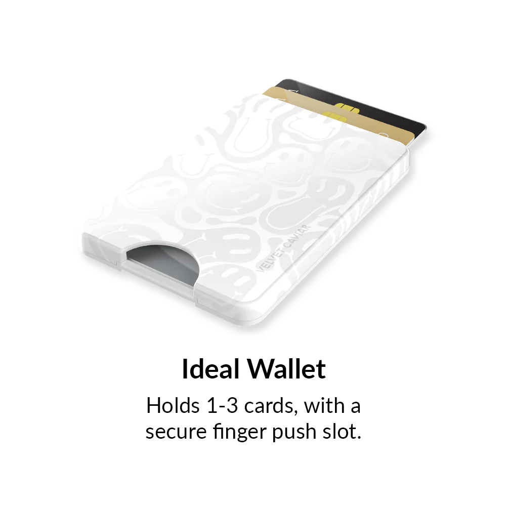 Clear Frosted Smiley MagSafe Wallet - Image 3