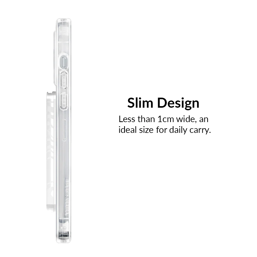 Clear Frosted Smiley MagSafe Wallet - Image 5