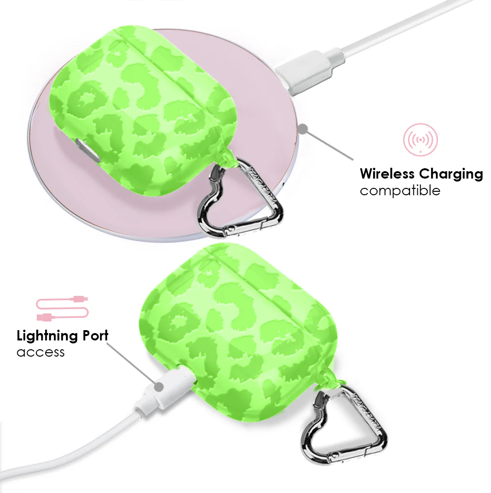 Key Lime Leopard AirPod Case - Image 14