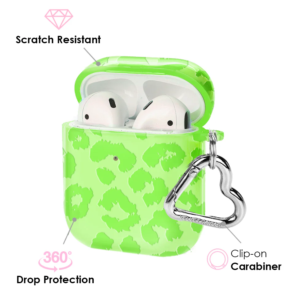 Key Lime Leopard AirPod Case - Image 3