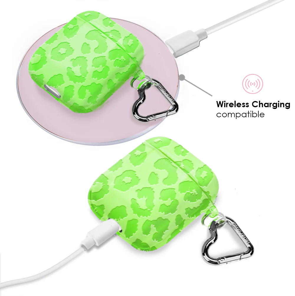 Key Lime Leopard AirPod Case - Image 4