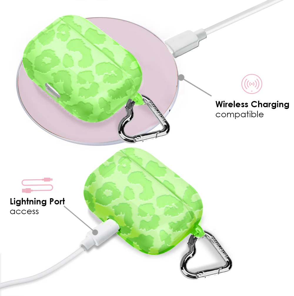 Key Lime Leopard AirPod Case - Image 9