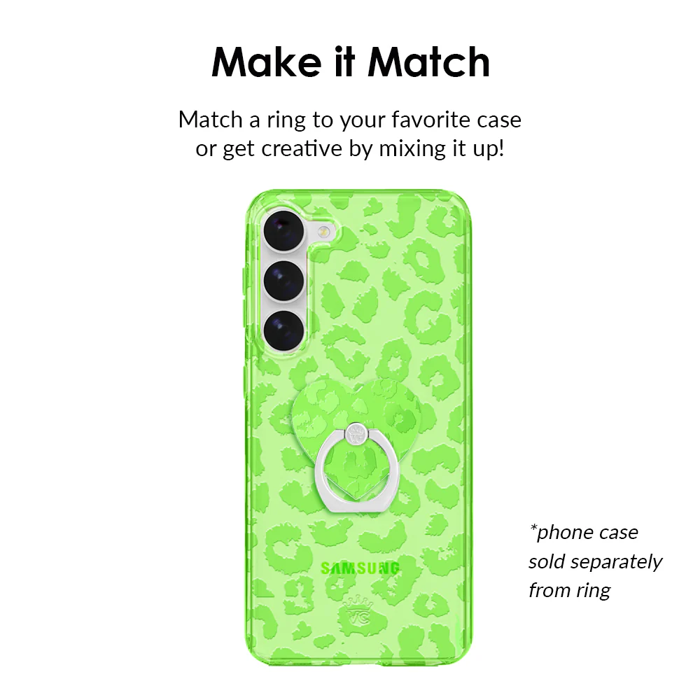Key Lime Leopard Phone Ring - Image 2