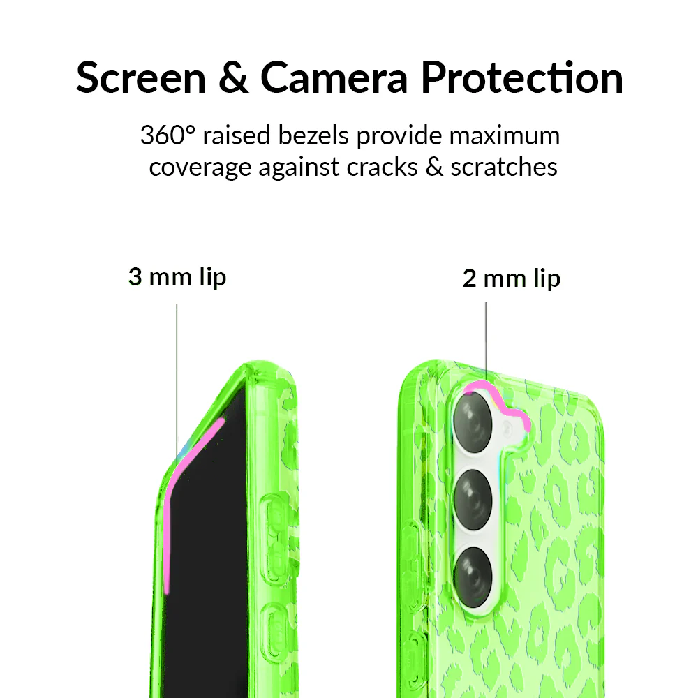 Key Lime Leopard Samsung Case - Image 2