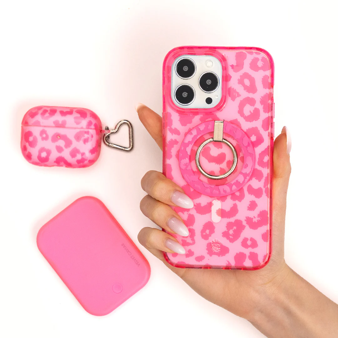 Candy Pink Leopard AirPod Case - Image 12