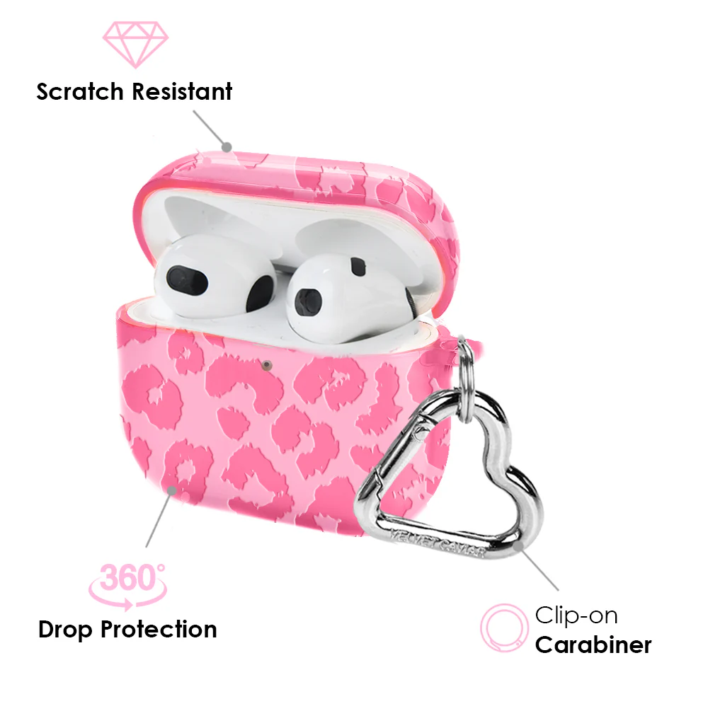 Candy Pink Leopard AirPod Case - Image 13