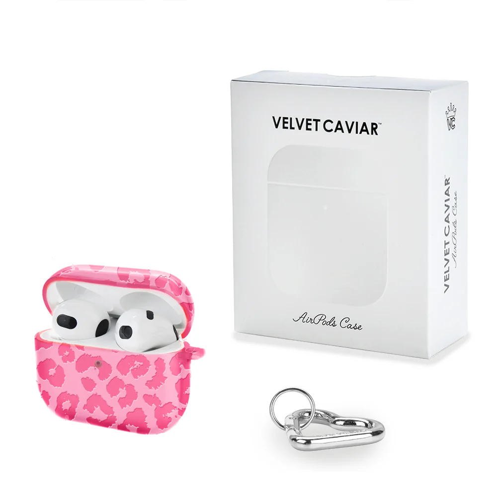 Candy Pink Leopard AirPod Case - Image 15
