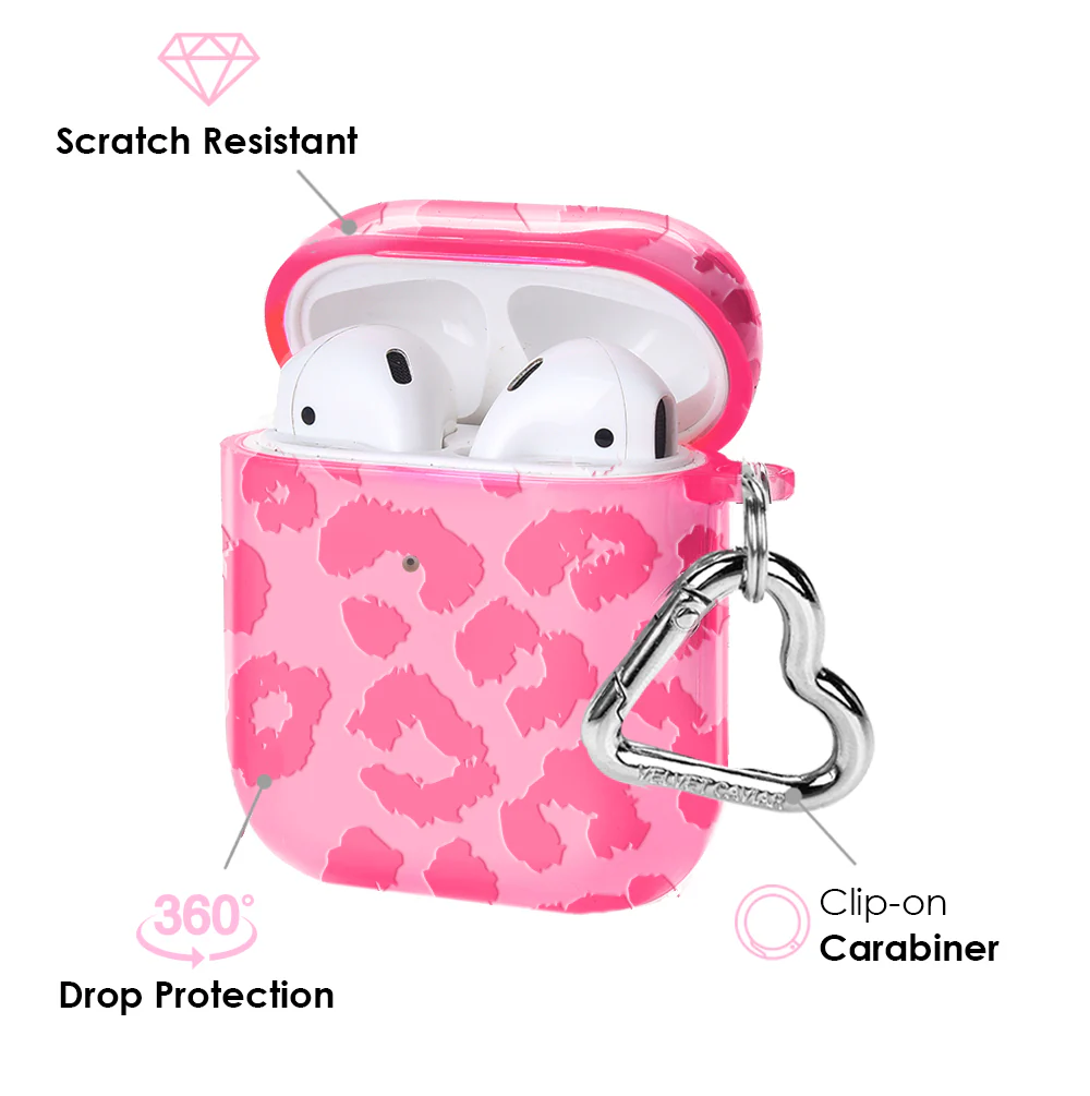 Candy Pink Leopard AirPod Case - Image 3