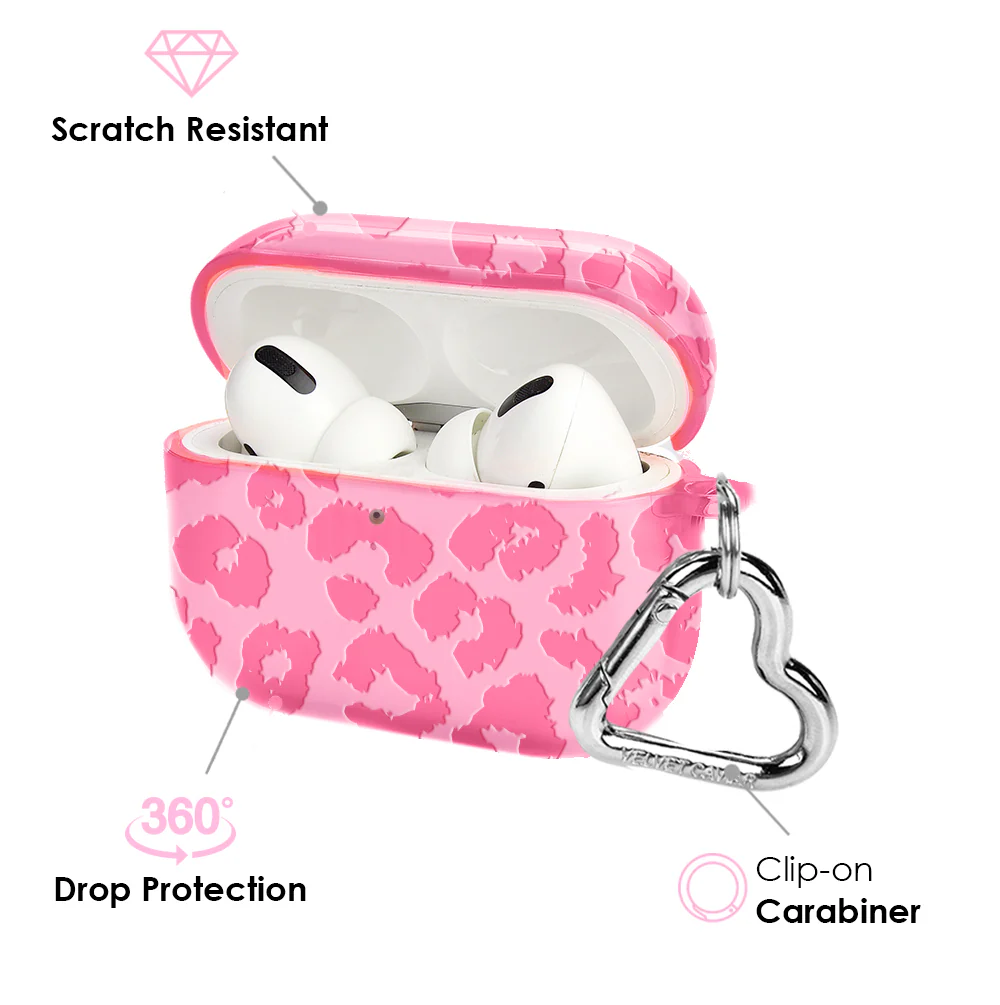 Candy Pink Leopard AirPod Case - Image 8