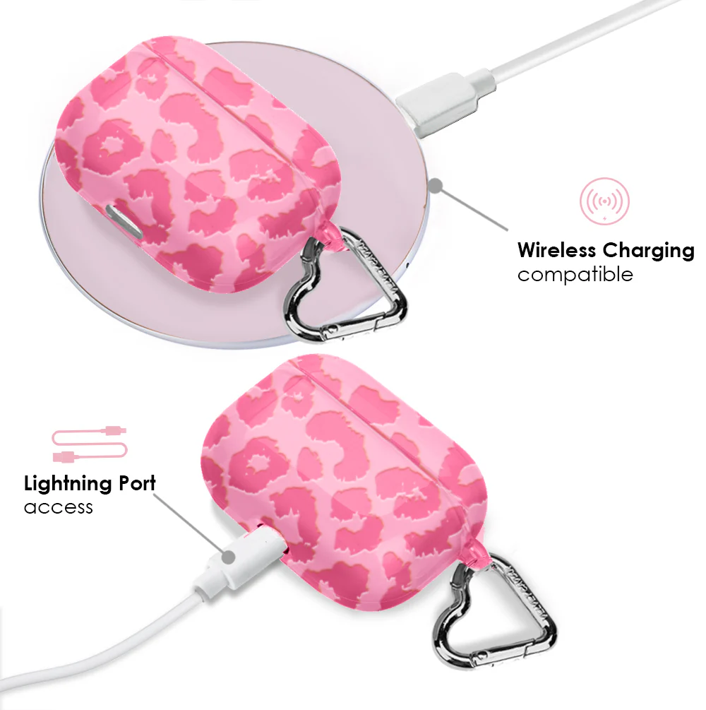 Candy Pink Leopard AirPod Case - Image 9