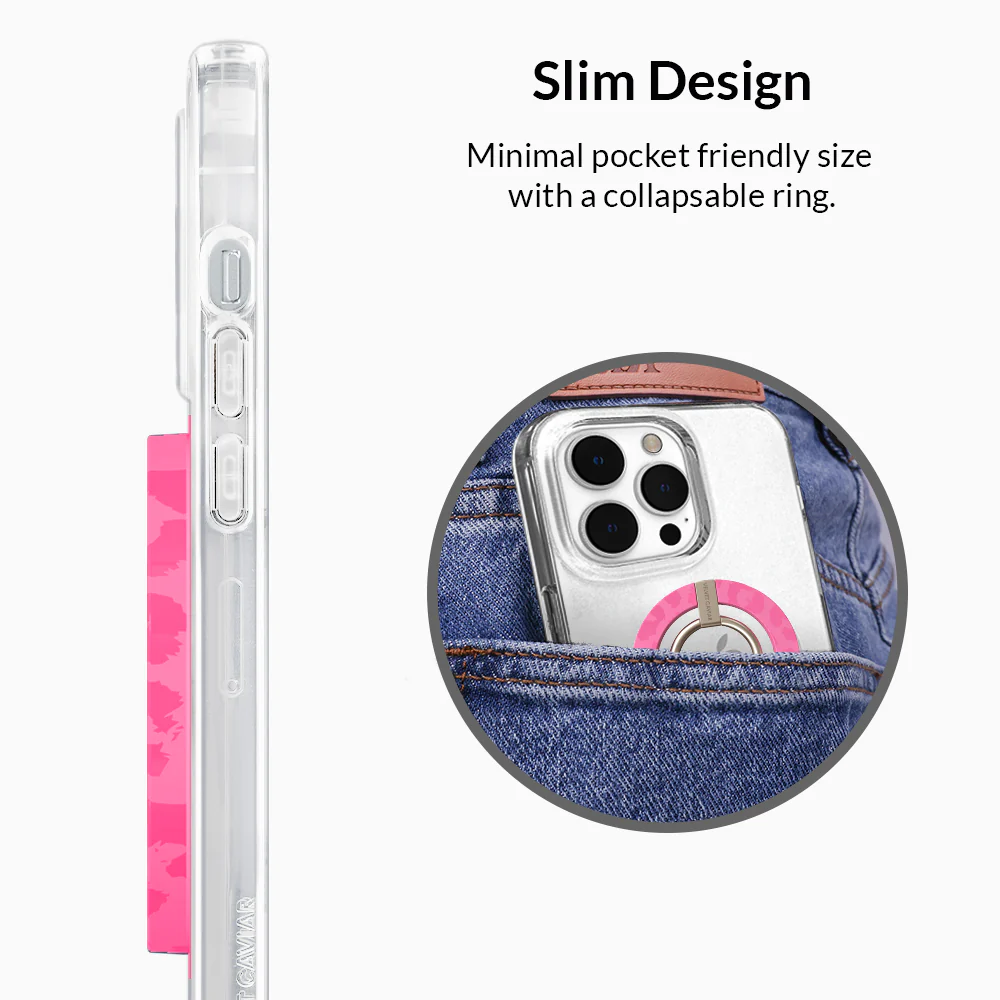 Candy Pink Leopard MagSafe Grip Ring - Image 6