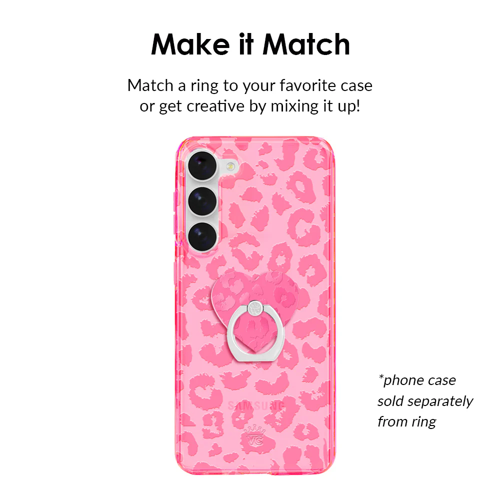 Candy Pink Leopard Phone Ring - Image 2
