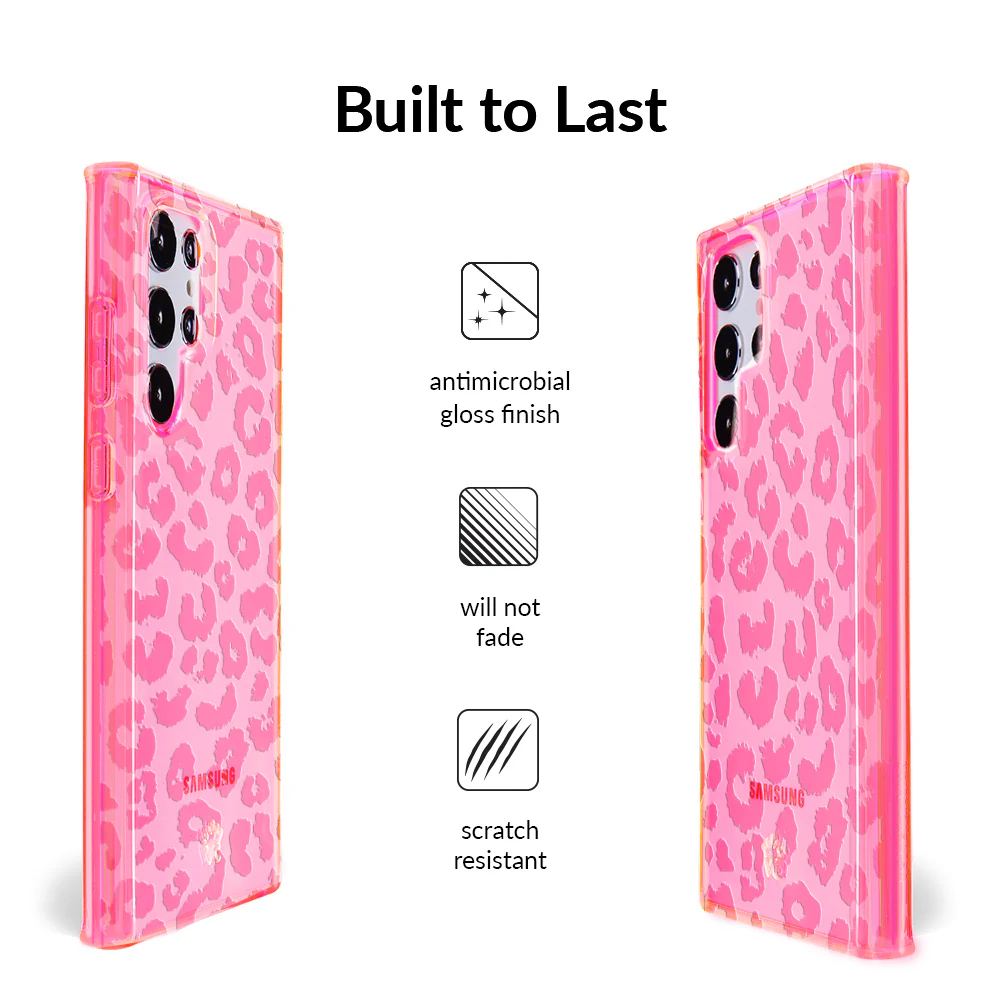 Candy Pink Leopard Samsung Case - Image 14