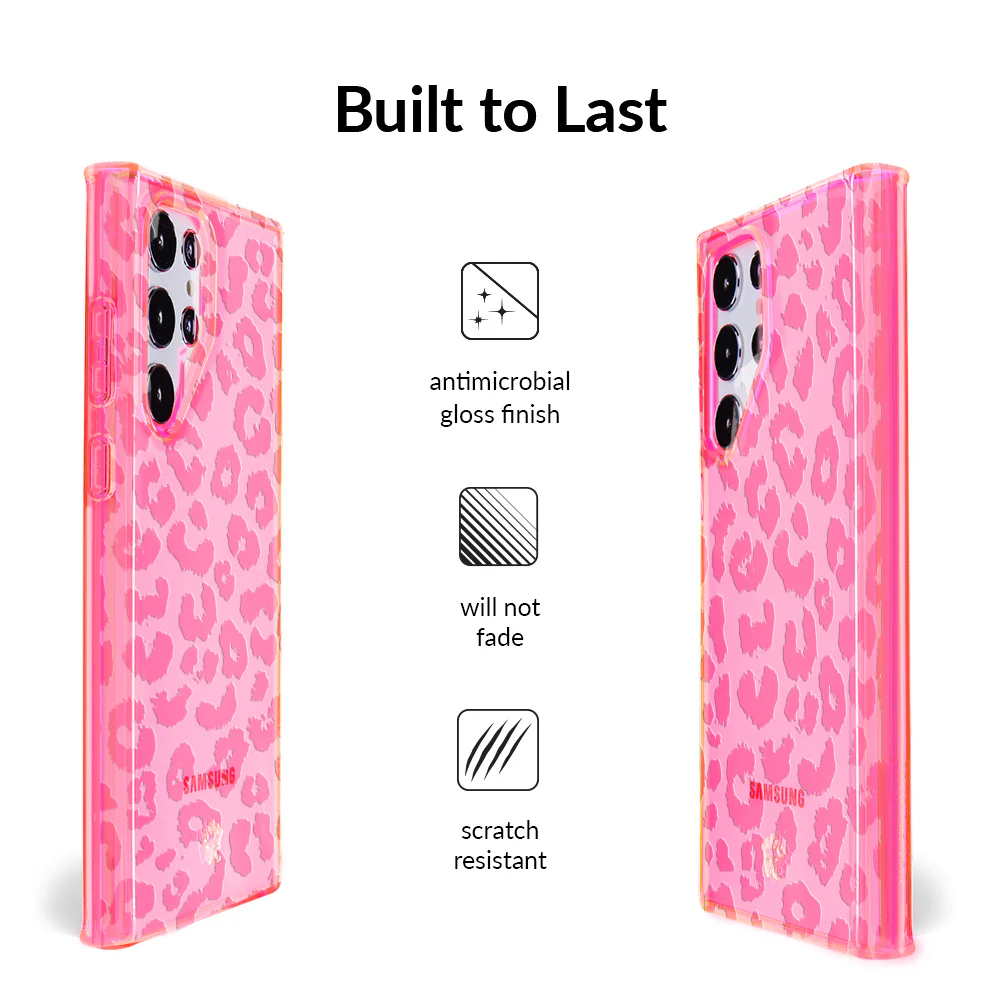 Candy Pink Leopard Samsung Case - Image 29