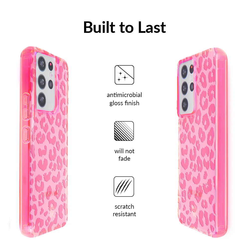 Candy Pink Leopard Samsung Case - Image 44
