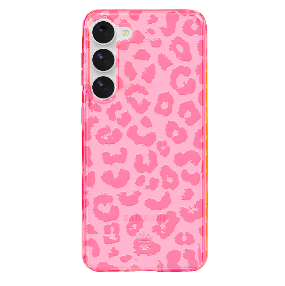Candy Pink Leopard Samsung Case - Image 6