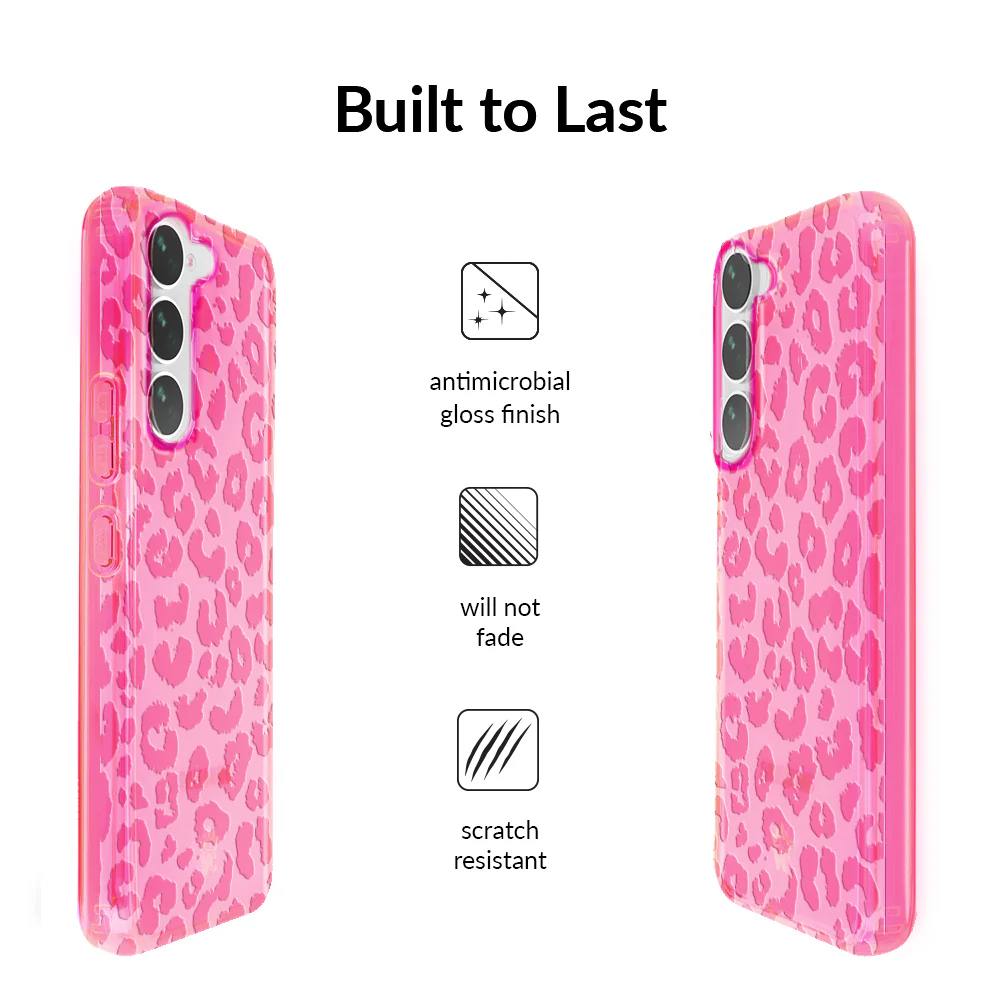 Candy Pink Leopard Samsung Case - Image 9
