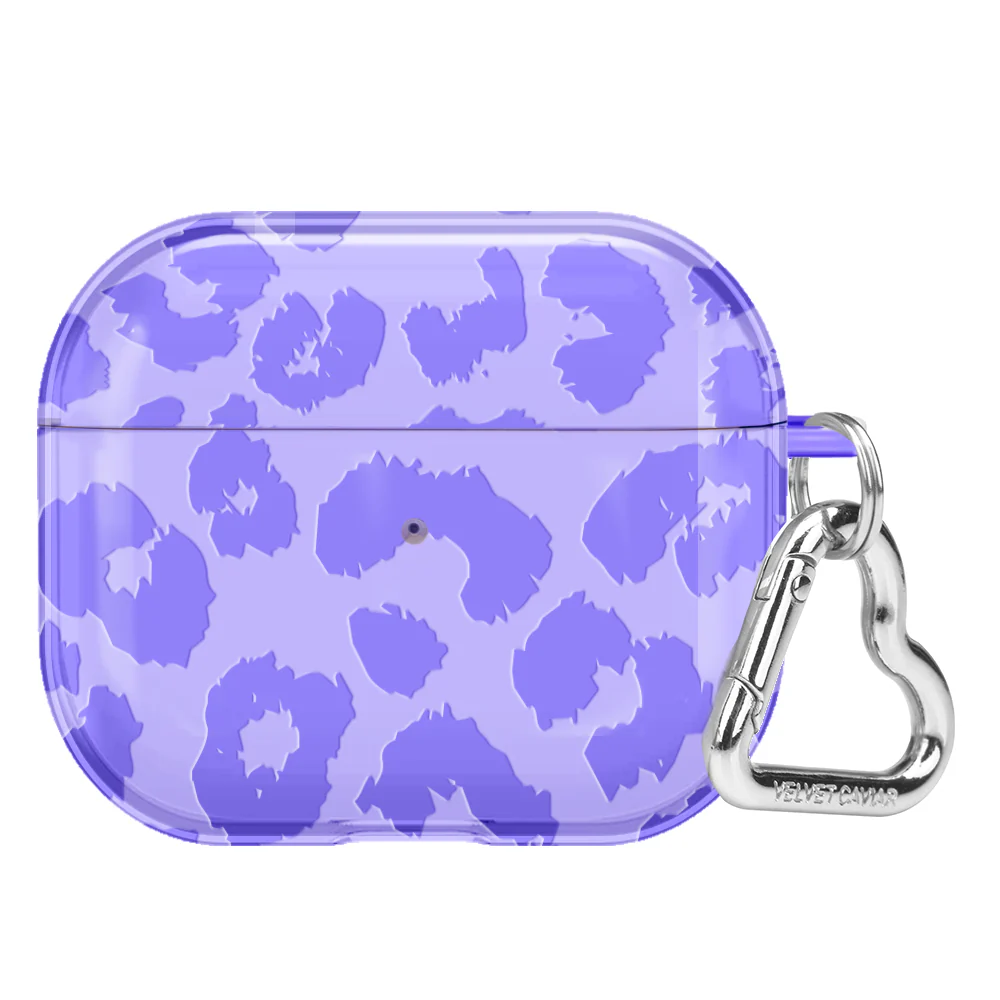 Electric Purple Leopard AirPod Case - Image 11