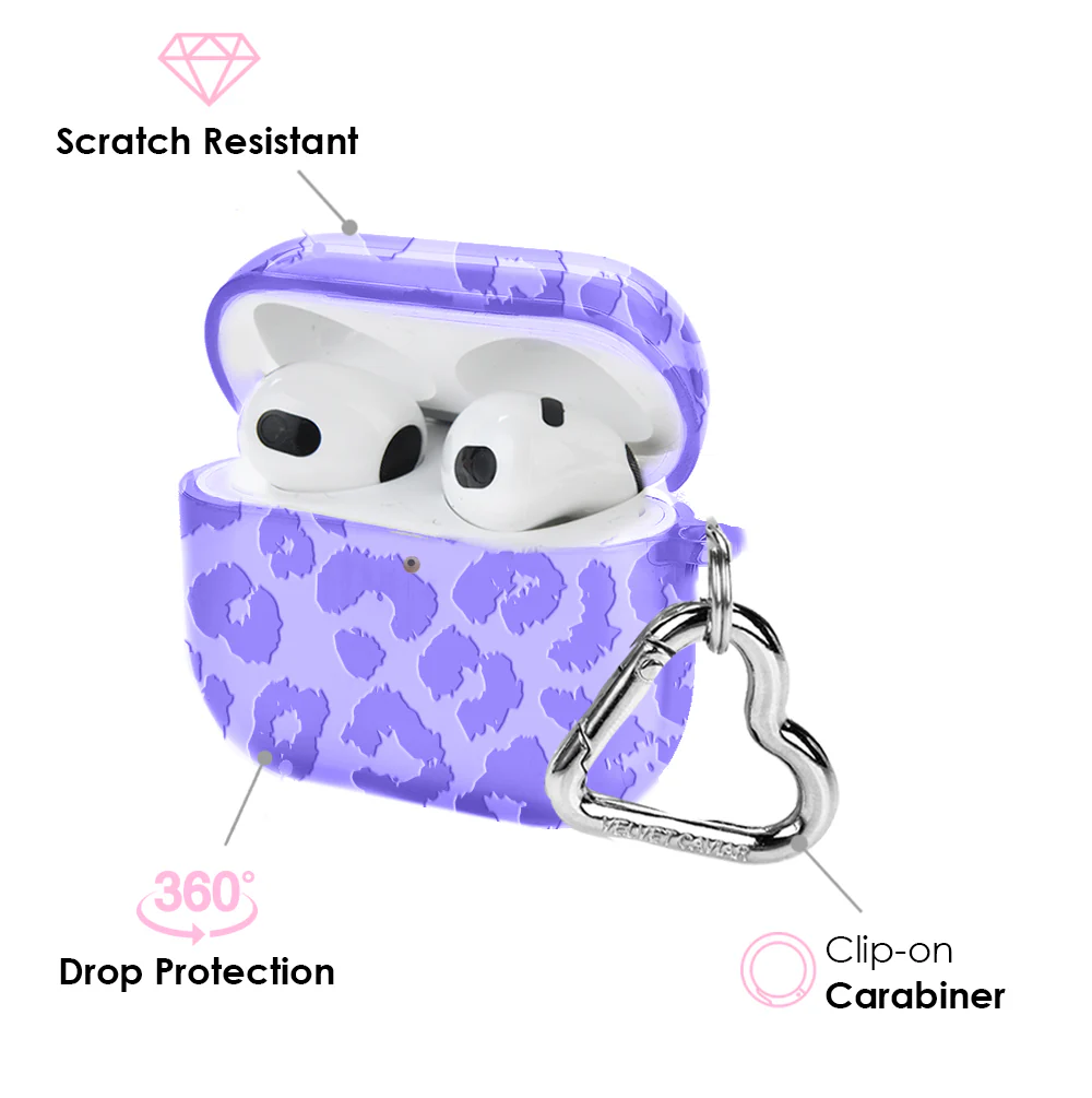 Electric Purple Leopard AirPod Case - Image 13