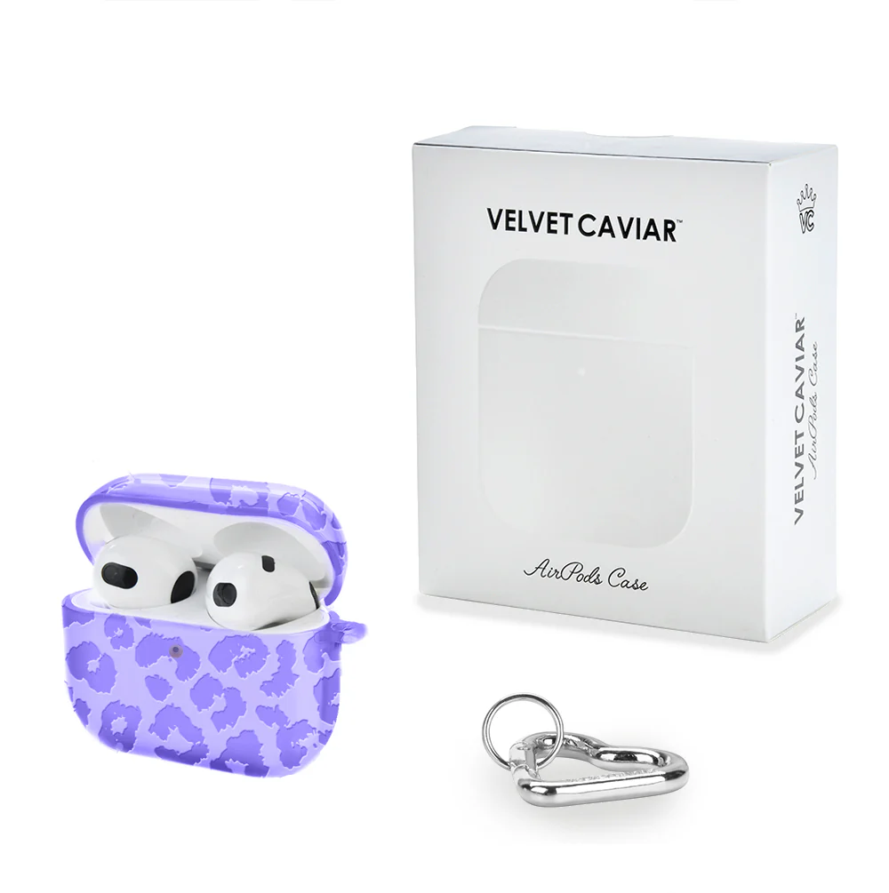 Electric Purple Leopard AirPod Case - Image 15