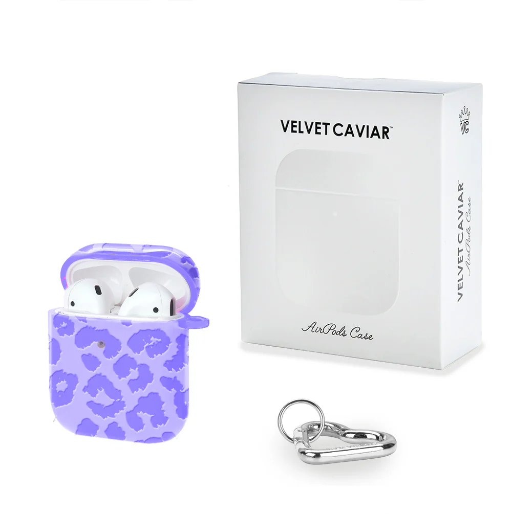 Electric Purple Leopard AirPod Case - Image 5